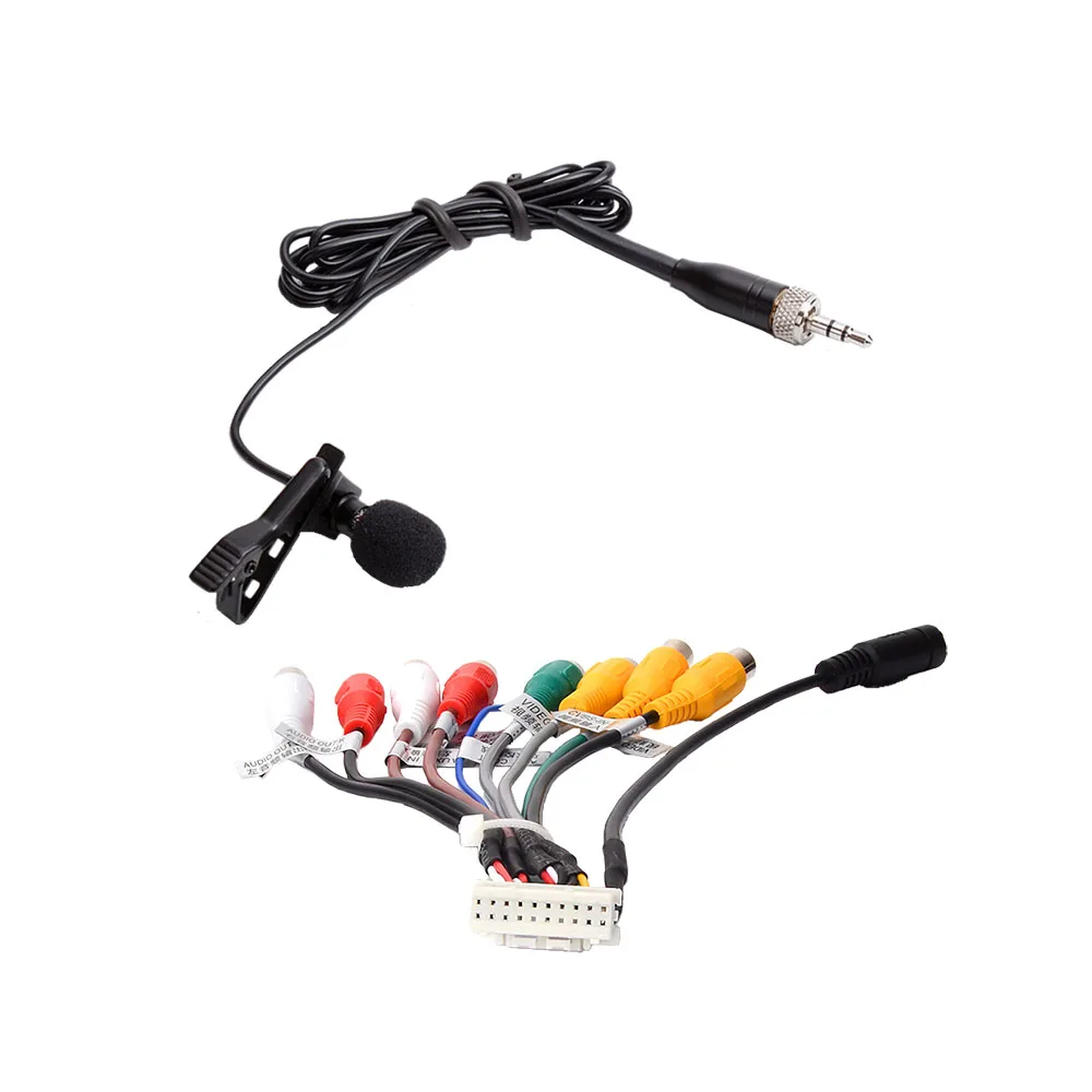 

3.5mm Universal Portable Mini Mic Microphone with AUX Cable Handsfree Clip on Microphone Mini Audio Mic External Microphone