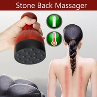 chargeable hot stone back massager body neck belly relax muscles cellulite massager slimming electric heating massage tool spa