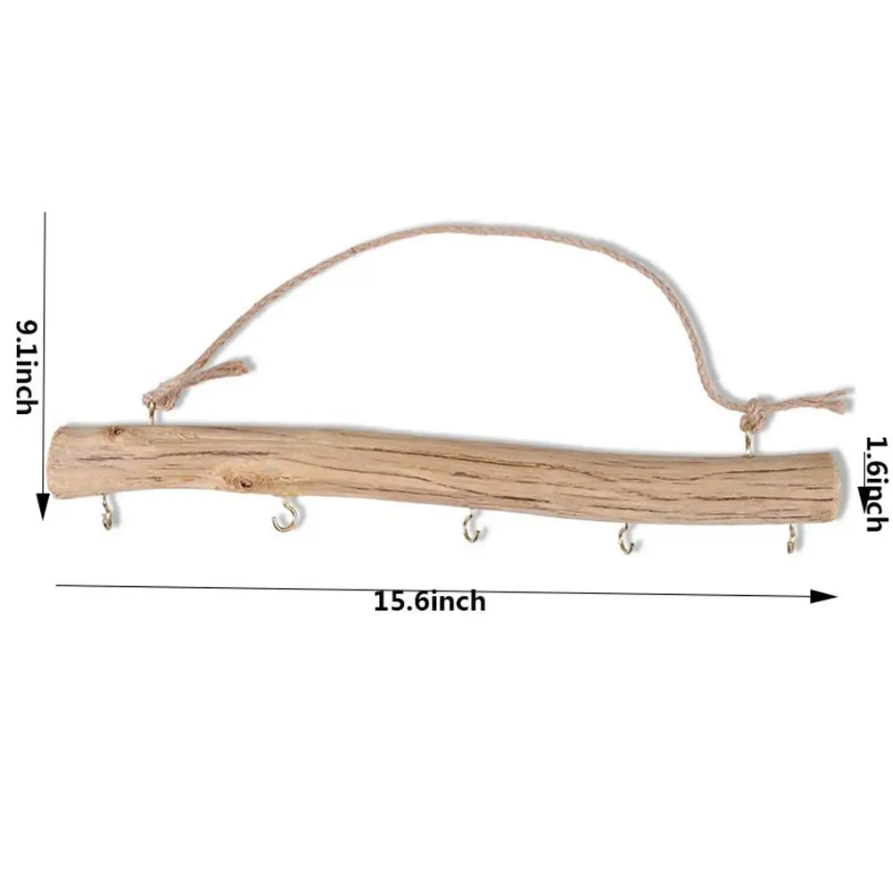 Скандинавская деревянная подвесная вешалка для пальто небольшая Ювелирная