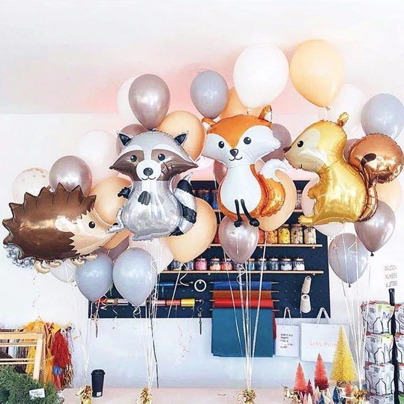 Джунгли для вечеринки в стиле сафари украшение дня рождения фольга гелиевые шары