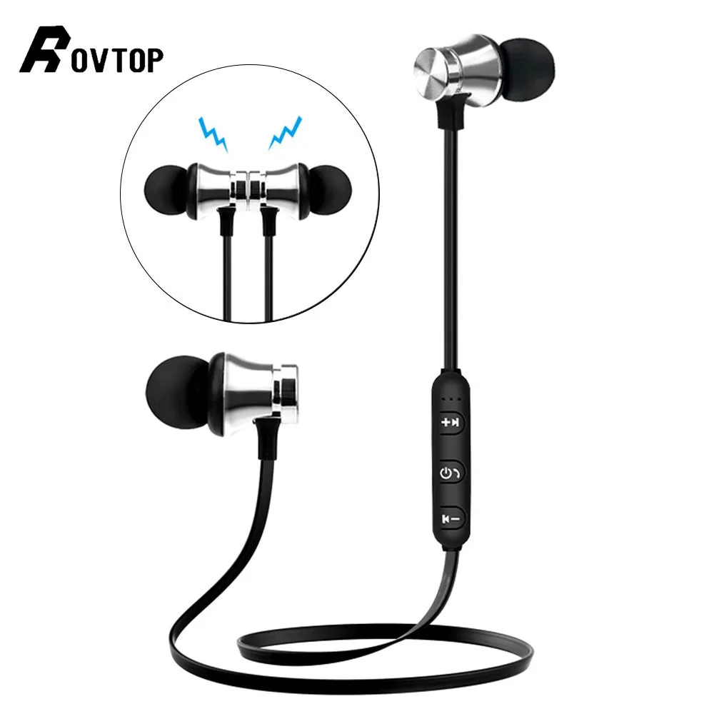 Магнитные музыкальные Bluetooth наушники Rovtop XT11 Спортивная Беспроводная гарнитура