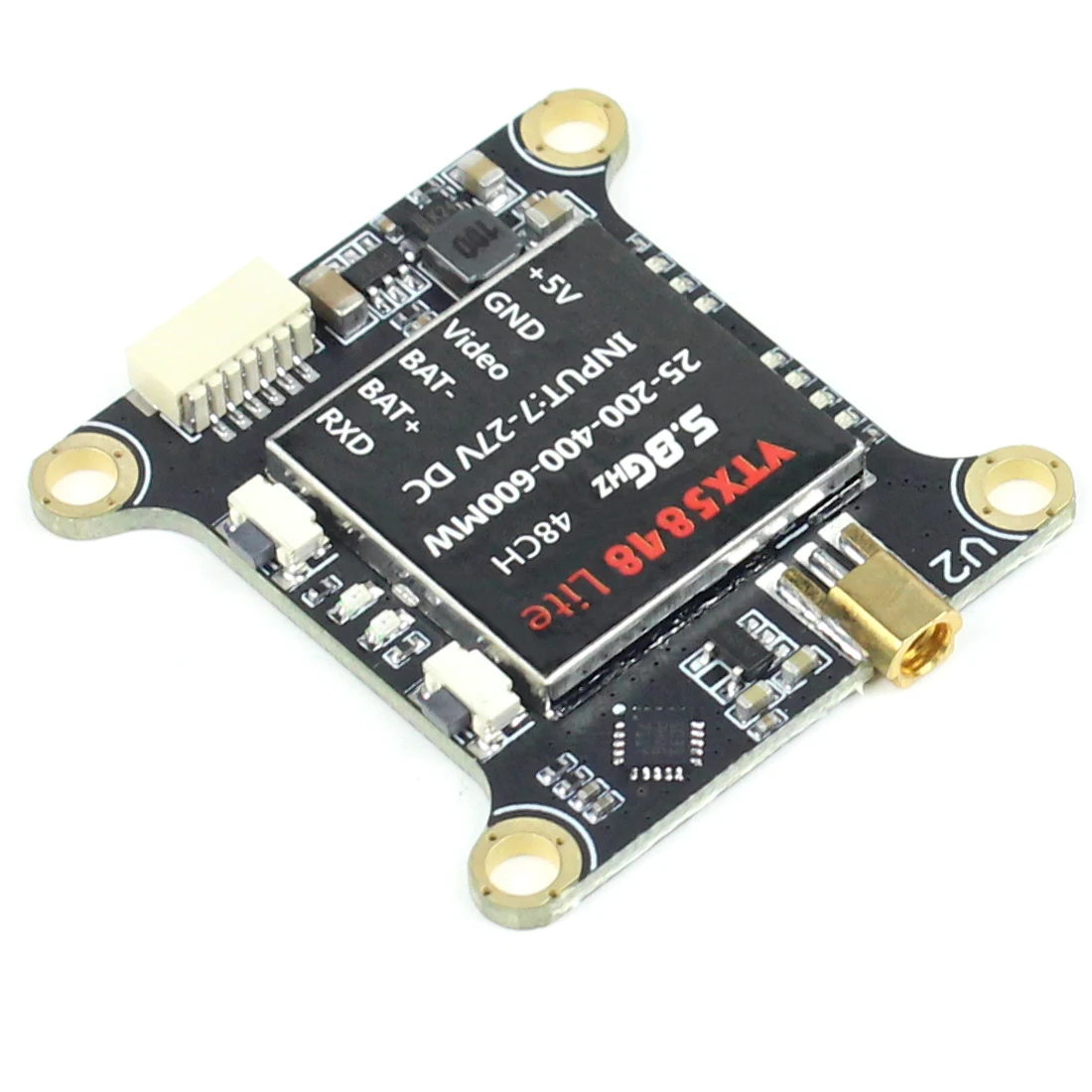 

Feichao NEW VTX5848 LITE 48CH 5.8G 25/100/200/400/600mW Switchable VTX Video Transmitter Module OSD Control For FPV RC Drone