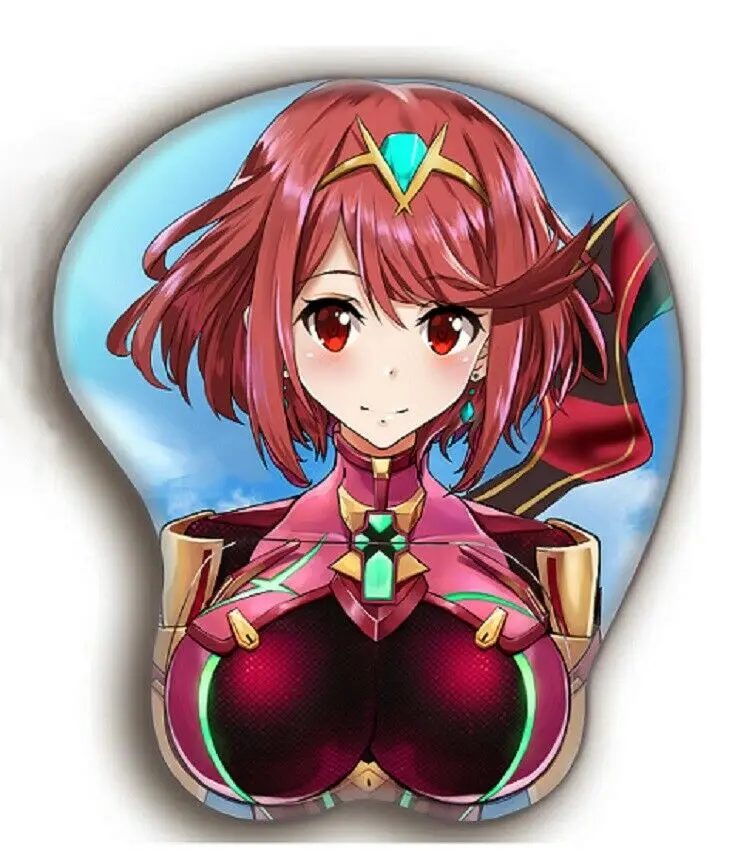 Игровой 3D коврик для мыши Xenoblade с лезвиями Pyra милый на запястье|Реквизит костюмов|