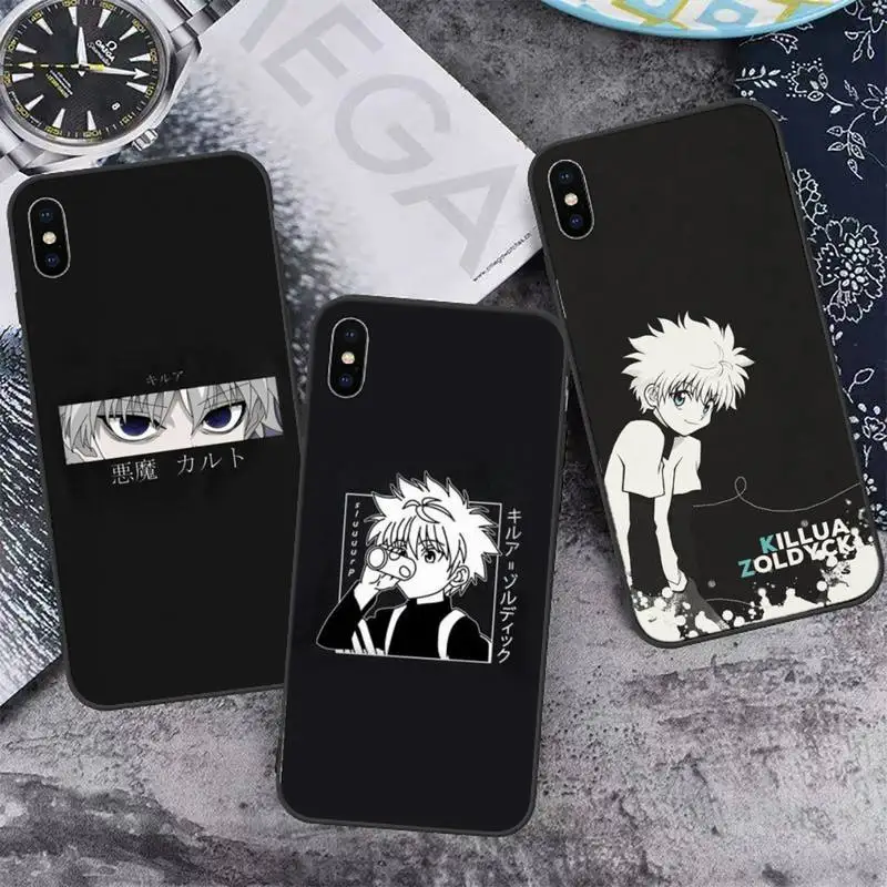 

Hisoka Hunter X Hunter Killua Anime Phone Case for iPhone 11 12 13 pro XS MAX 8 7 6 6S Plus X 5S SE 2020 XR mini