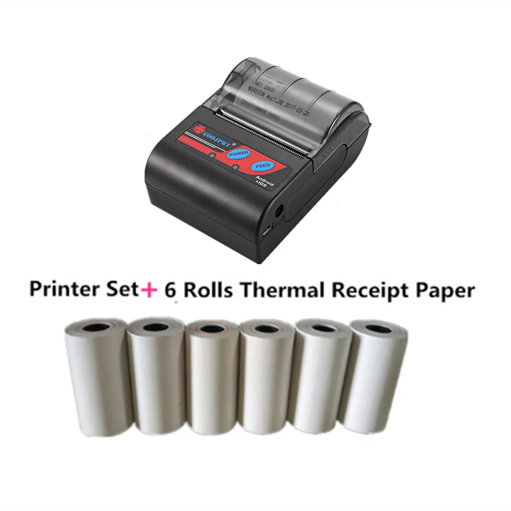 Переносной термопринтер 58 мм USB + Bluetooth Поддержка android и ios | Компьютеры офис