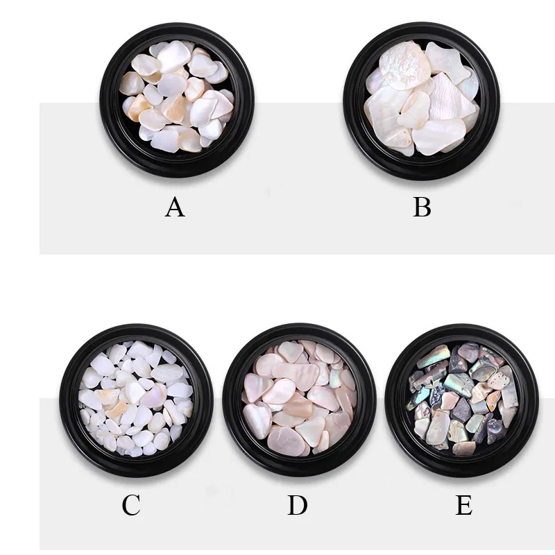 1 коробка 3D Абалон оболочка нерегулярные украшения для ногтей УФ гель хлопья