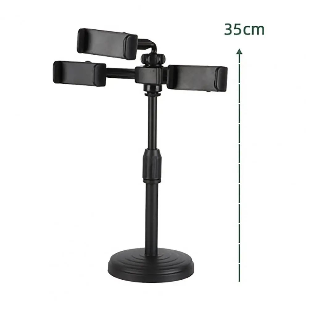 

Adjustable Mobile Live Stand Desktop Lazy Flexible Triple Cell Phone Holder