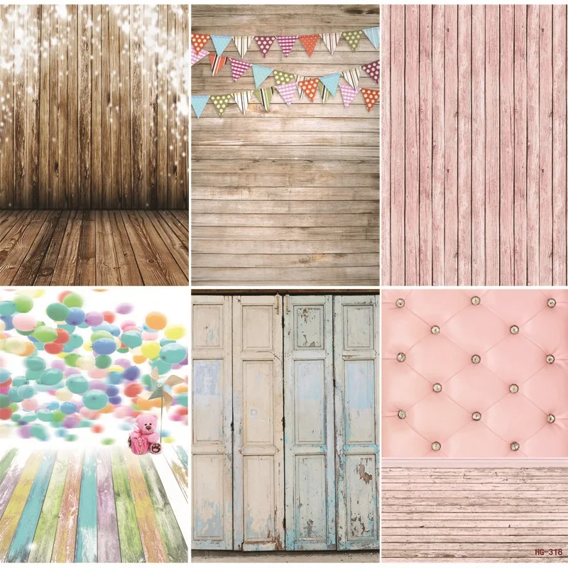 

Vinyl Custom Photography Backdrops Prop Wooden Planks Photography Background 200509K-03