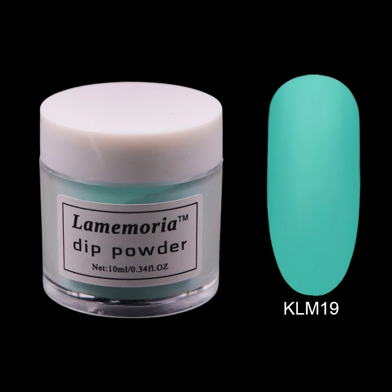 10 мл погружающийся порошок для ногтей акриловый прозрачный пигмент хром Dip порошок блеск натуральный сухой более сильный верхнее покрытие для ногтей искусство - Цвет: KLM19