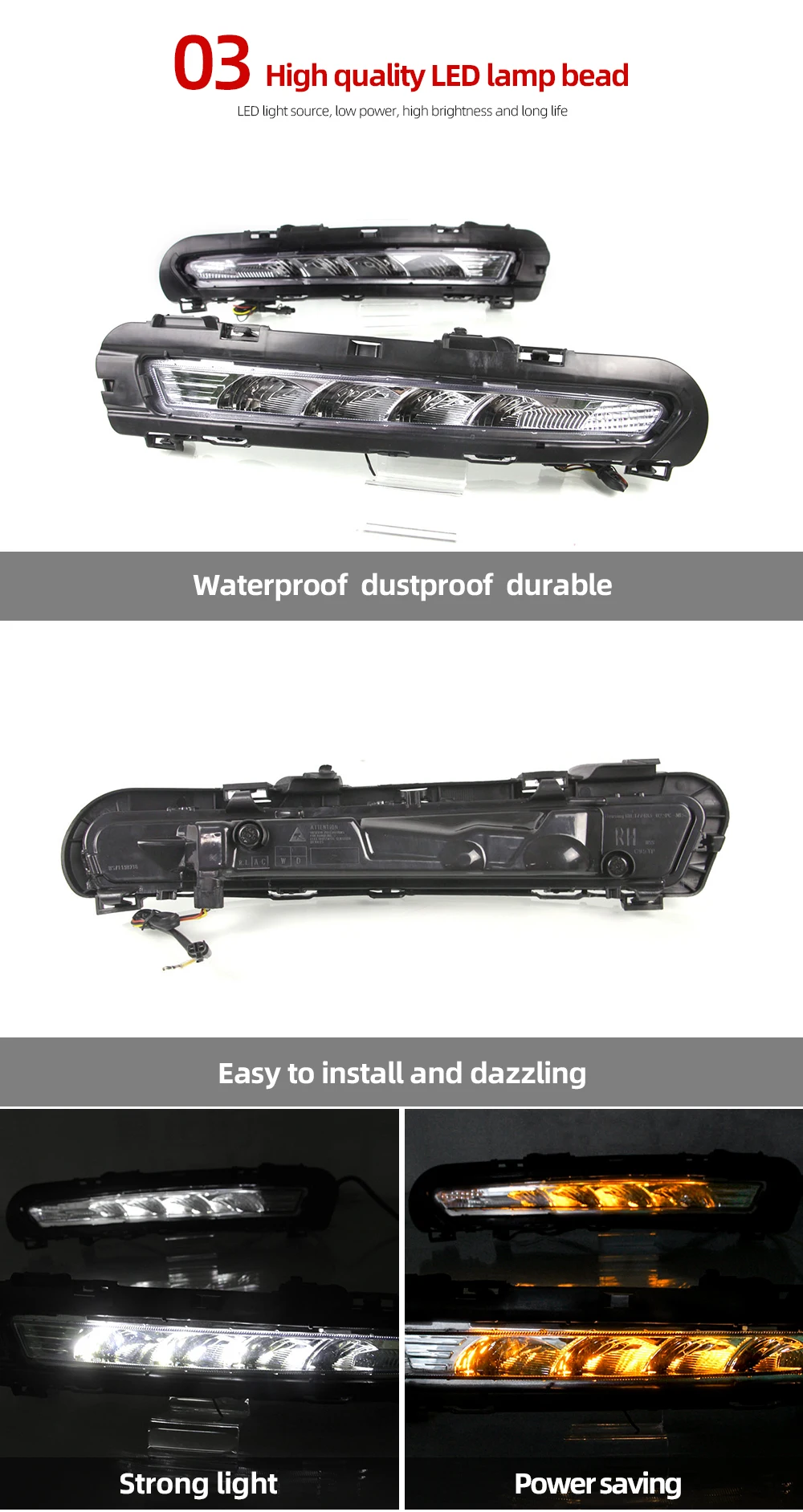 CSCSNL 1 пара для Ford Mondeo 2011 2012 2013 DRL дневный ходовой светильник DRL автомобильный противотуманный фонарь реле Дневной светильник