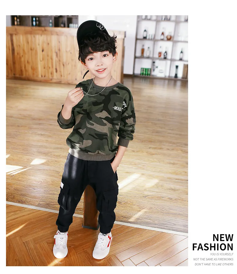 Teens Jeans for Boy Kid Solid Jean Pants Designer Kids Jean Autumn Children's Elastic Waist Denim Long Trousers
