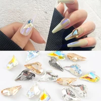 new 30100pcs nail art heart diamond 10x15mm jewelry pointed bottom shaped gems big peach heart shap diamond nail decoration