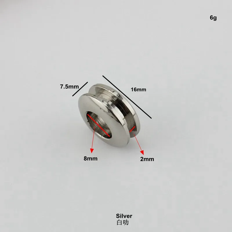 30 шт. 8 мм светло-Золотая медная круглая петля вращающаяся аппаратная женская