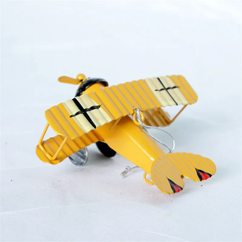 Винтажная модель самолета из металла планер биплан Aeromodelo домашнее свадебное