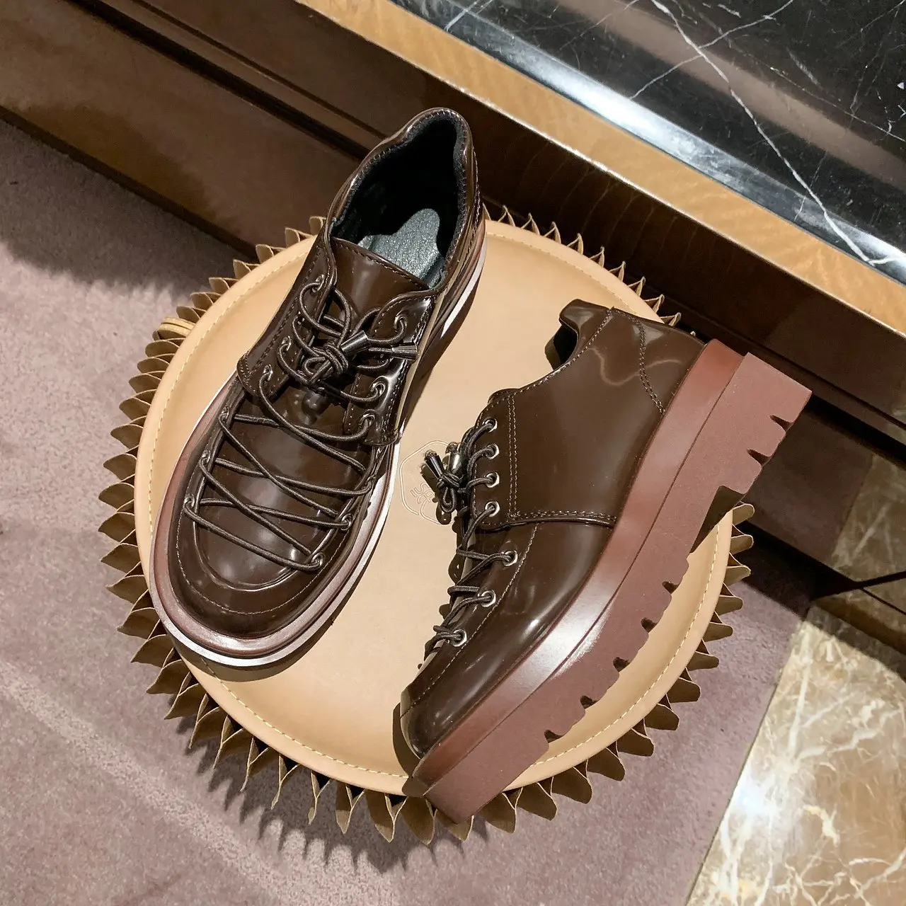 Женские туфли на плоской подошве повседневные оксфорды платформе модные женские