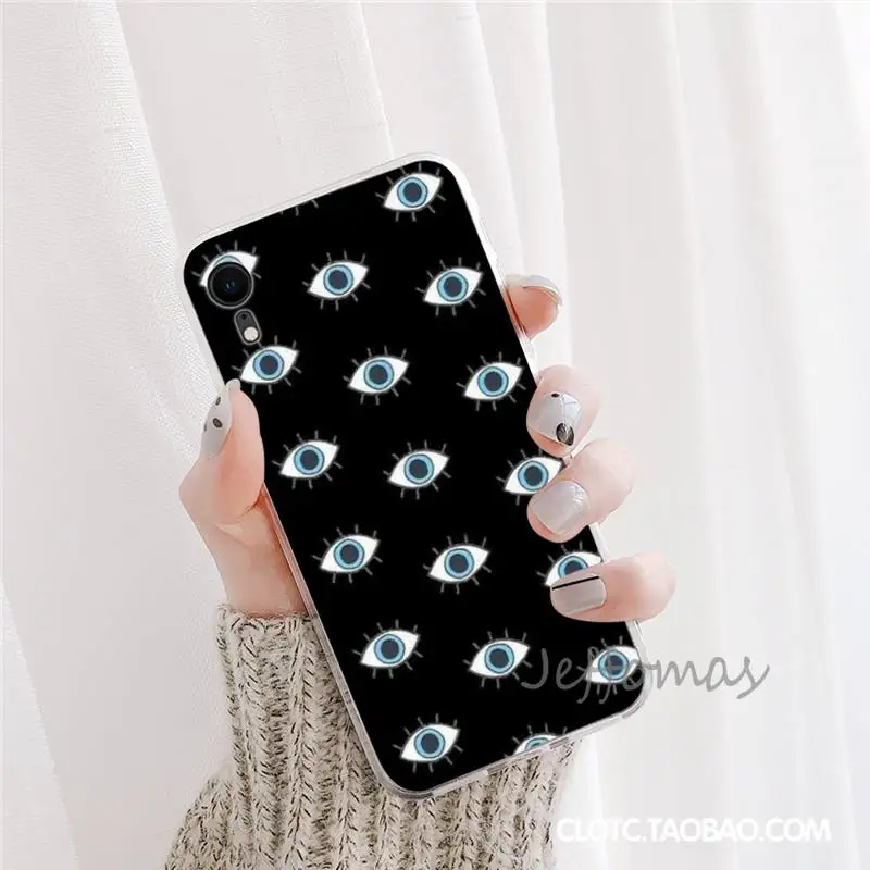 

Eye Blue Evil Eye Phone Case For iphone 12 5 5s 5c se 6 6s 7 8 plus x xs xr 11 pro max mini