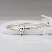 fashion design 925 sterling silver cute bear shape animal pendant charm bracelet diy jewelry making for pandora