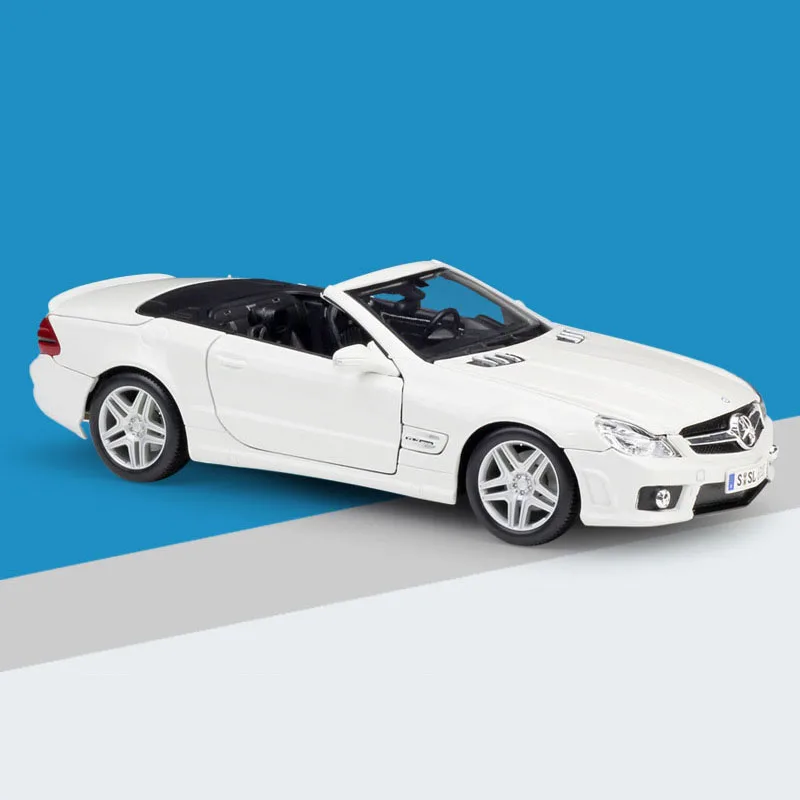 Maisto SL63 AMG, спортивный автомобиль, литая под давлением модель автомобиля, 1:18, металлический сплав, высокая симуляция автомобилей с базой, игрушки для мальчиков, транспортные средства, подарки для мальчиков