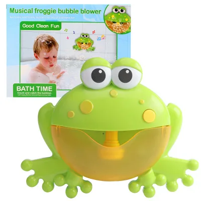 Bubles Wall Mommy Baby Bubble машина пузырьковая машина большая лягушка Автоматическая пузырьковая машина воздуходувка музыкальная Ванна игрушка для ребенка - Цвет: BOXED