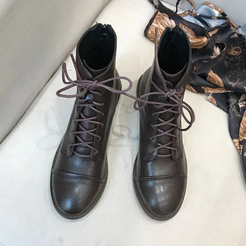 

Модные женские ботинки YUXIANG, зимняя теплая обувь для Martins Botas, женские повседневные весенние женские ботильоны, мотоциклетная обувь