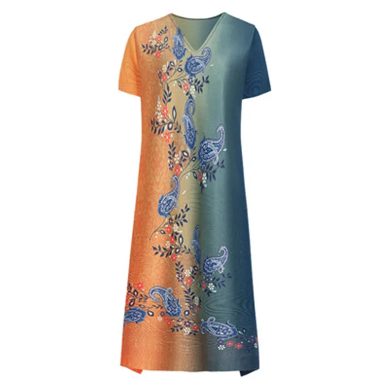 Высококачественное модное удобное плиссированное платье 2021 Женский Летний