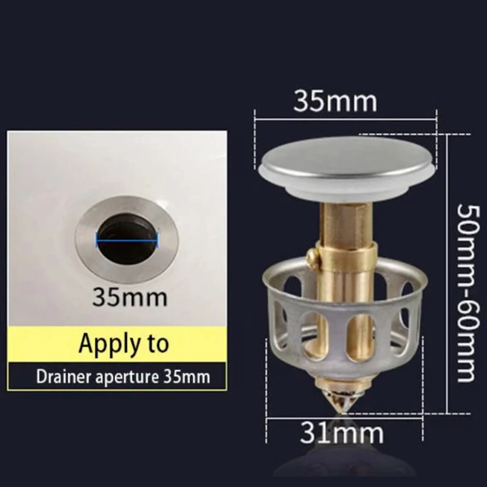 

Anti-Fouling Bounce Drain Filter Washable Explosion-proof Bathtub Wash