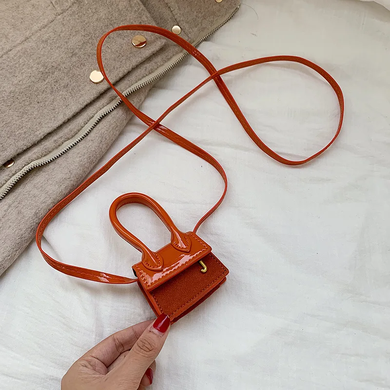 Mini Suede orange Женская мини-сумка-тоут, новинка, крокодиловый узор, флип-сумка через плечо, женская простая сумка на плечо, маленькая квадратная женская сумка - Цвет: Mini Suede orange