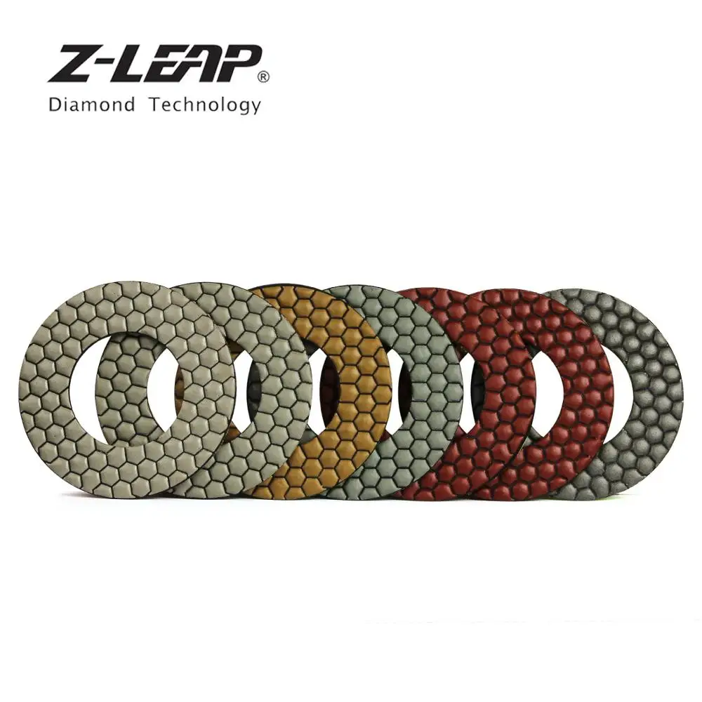 Бриллиантовый полировальный диск Z-LEAP 5 дюймов 2 шт./компл. гранитный мраморный