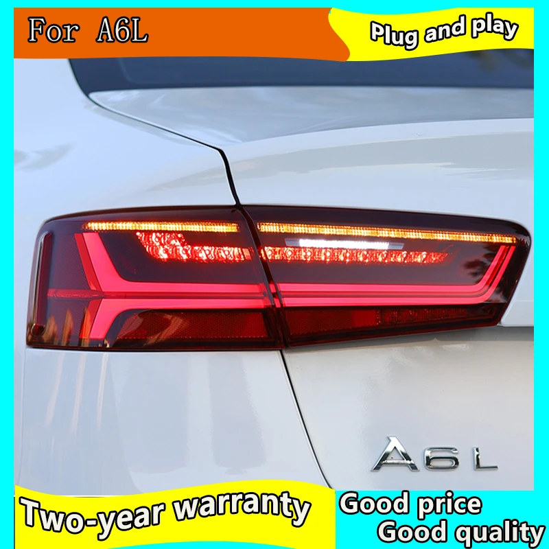 

car styling For Audi A6 taillights 2012 2013 2014 2015-2018 for A6 rear lights dedicated car light led taillight assembly