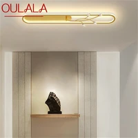 oulala nordic ceiling light contemporary gold crystal lamps fixtures led home for living dining room