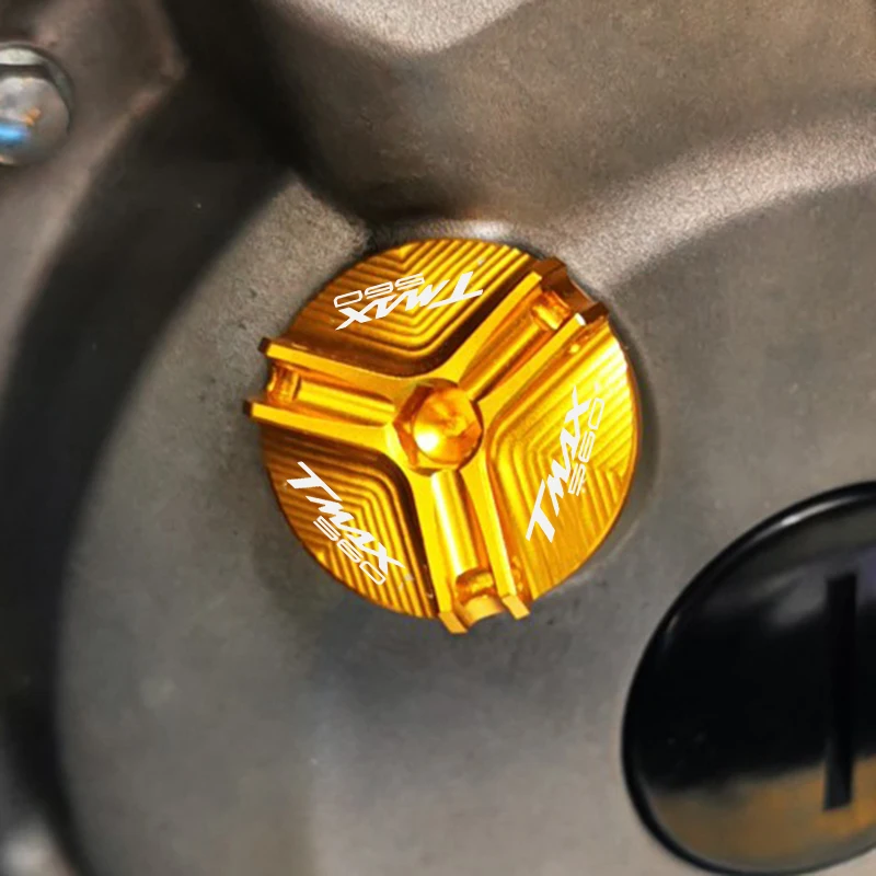 

T-max560 LOGO Motorcycle Aluminum Engine Oil filler Cover Cap For YAMAHA TMAX 560 Tmax560 Tech MAX T MAX 560 2019 2020 2021 2022