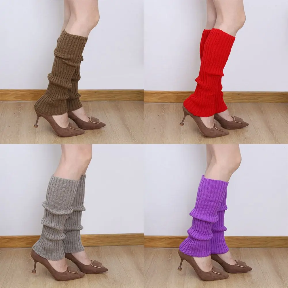 

Clothing Over The Knee Dance Leg Protector Lolita Matching Pile Socks Stockings Latin Ballet Knitted Leg Warmers