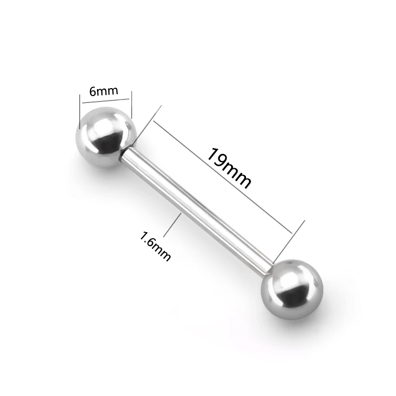 Серьги-туннели для пирсинга языка в готическом стиле с заглушками хирургическая