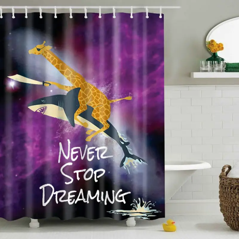 

Shower Curtains Decorative Shower Curtain HD Printed Polyester Bath Covers Home Decor Curtains