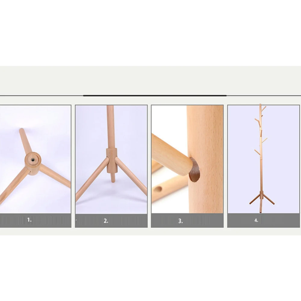 

175x43cm Hanger Floor Standing Coat Rack Clothes Hanging Storage Rack Wooden Hanger Hot Sale