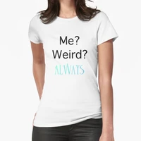 me weird t shirt print top