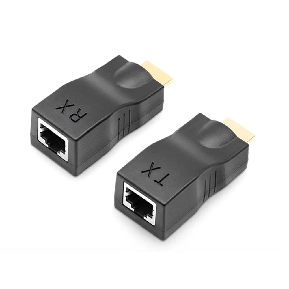 4K HDMI-совместимый удлинитель RJ45 до 30 м по категории 5e сетевой Ethernet LAN для HDTV HDPC DVD PS3