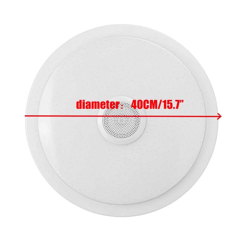 $46.60 300W 40cm Modern RGB Dimming LED Ceiling Light Remote/APP Intelligent Control bluetooth Speaker Music Light Smart Ceiling Lamp