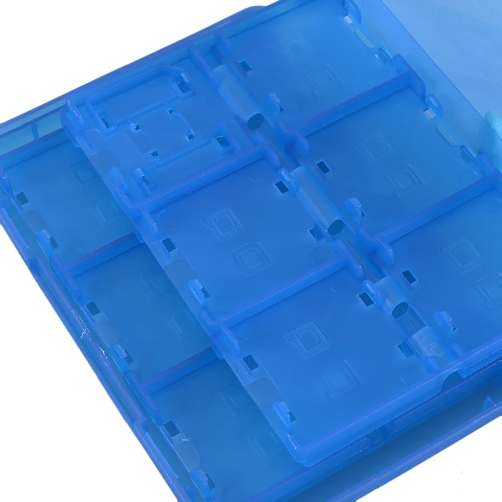 

28 in 1 Game Cards Case Holder Organizer Cartridge Case Storage Box for Nintendo NDS NDSI NDSILL 2DS 3DS 3DSLL/XL (Blue)