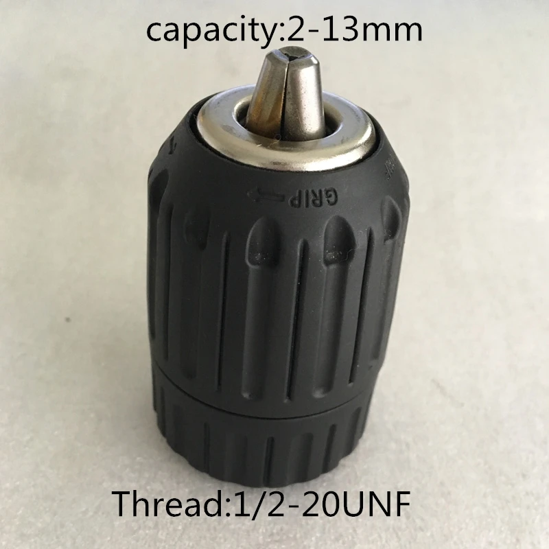 

Keyless 13mm electric drill chuck 1/2 20UNF Thread capacity 2-13mm power tool drill chuck good quality