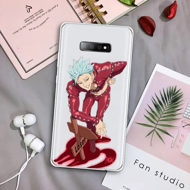 

anime seven deadly sins Phone Case Transparent For Samsung Galaxy A71 A21s S8 S9 S10 plus note 20 ultra