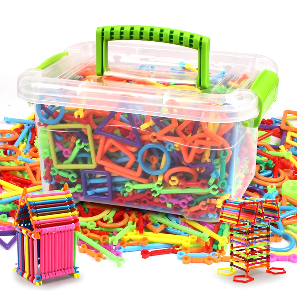 500 шт. Детский конструктор палочки|Блочные конструкторы| |