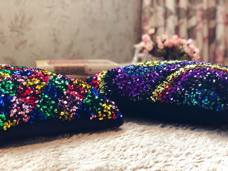 Большая подушка с блестками и наполнителем 40 см 420 г | Игрушки хобби