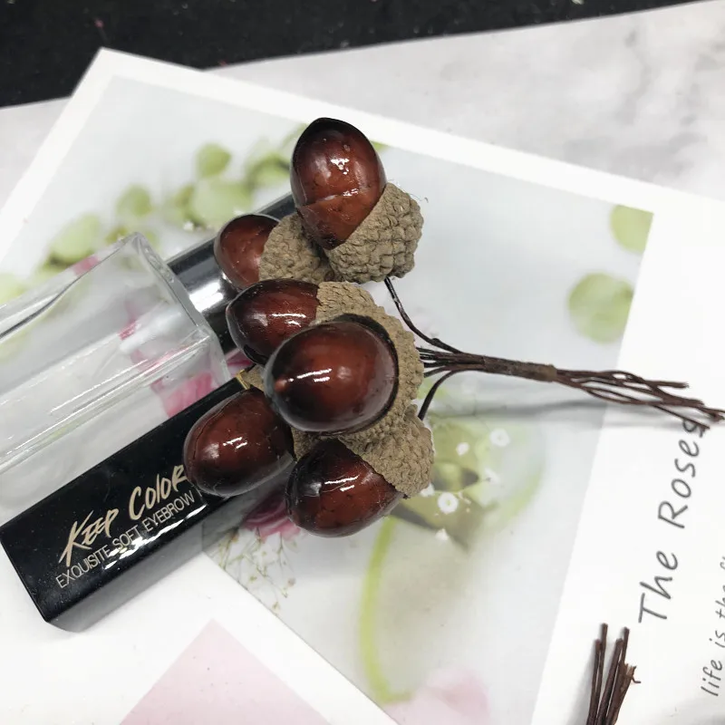 HINDJEF 6 шт. искусственная пена сосновая конусная цветочный букет на Рождество