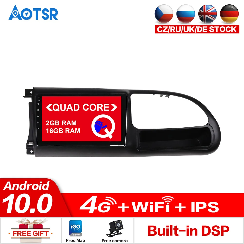 AOTSR Android 10 0 Автомобильный GPS для Ford Transit 2010 2016 автомобильный трекер Bluetooth плеер 1 din