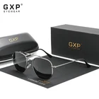 Очки солнцезащитные GXP мужскиеженские винтажные, Аутентичные поляризационные шестиугольные солнечные очки из нержавеющей стали, 7748