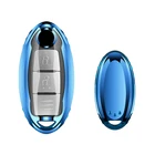Прочный Новый Мягкий ТПУ чехол для ключей для Nissan350Z Almera Altima Armada Qashqai Cefiro Cube Juke Livina полное покрытие брелок