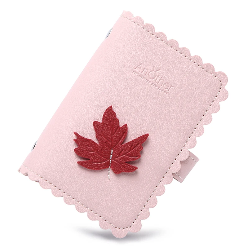 maple leaf pink Приложение BLOG 24 бит Функция модные женские туфли ID держатель для карт чехол в деловом стиле, для паспорта крышка карты сумка сумочки известного бренда Carteira Feminina Mujer2018 - Цвет: maple leaf pink