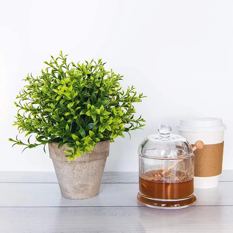 

3 Piece Small Artificial Plants Pots for Home Decor Fake Faux Faux Decorative Plant Decoration Arrangements Artificial