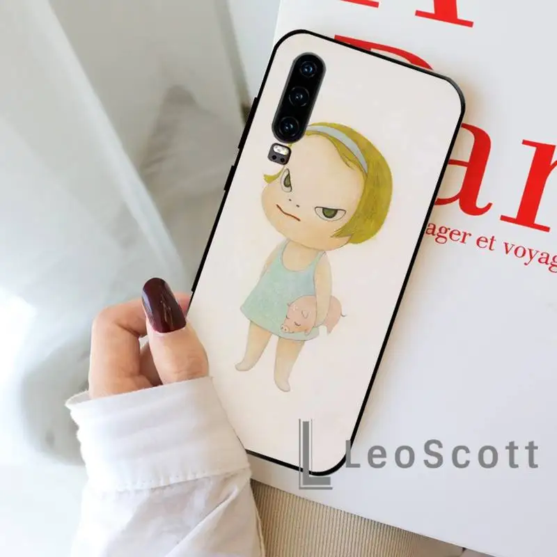 

japan Yoshimoto nara cartoon girl Phone Case For Huawei honor Mate P 9 10 20 30 40 Pro 10i 7 8 a x Lite nova 5t